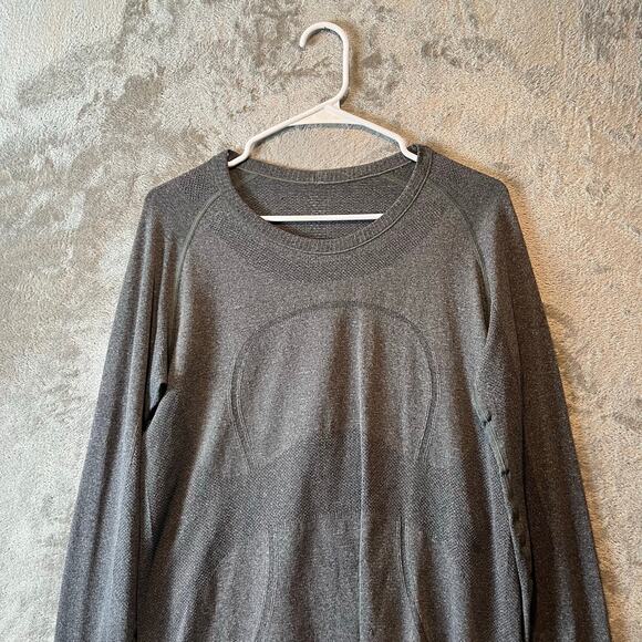 Lululemon Grey Swiftly Tech Long Sleeve Shirt Women’s Size 12 - Picture 8 of 8